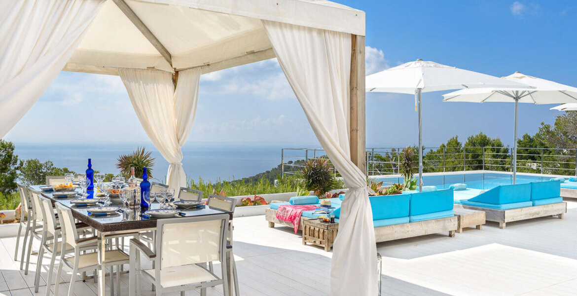 This Modern-style villa in Ibiza