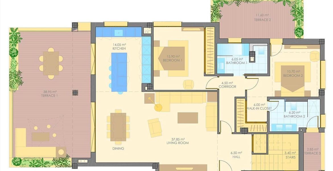 Duplex apartment for rent in Golden Mile