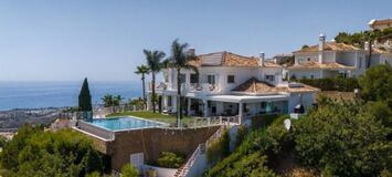 Villa in Marbella with Breathtaking Sea and Mountain Views