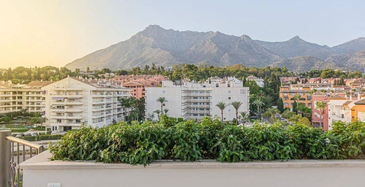 Luxury Beachside Penthouse with Rooftop Jacuzzi in Marbella