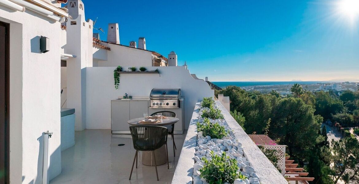 Duplex Penthouse for rent in Golden Mile Marbella