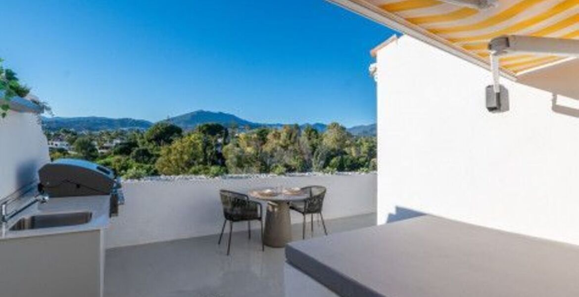 Duplex Penthouse for rent in Golden Mile Marbella