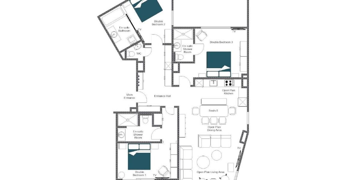 Apartamento en alquiler en Courchevel 1850