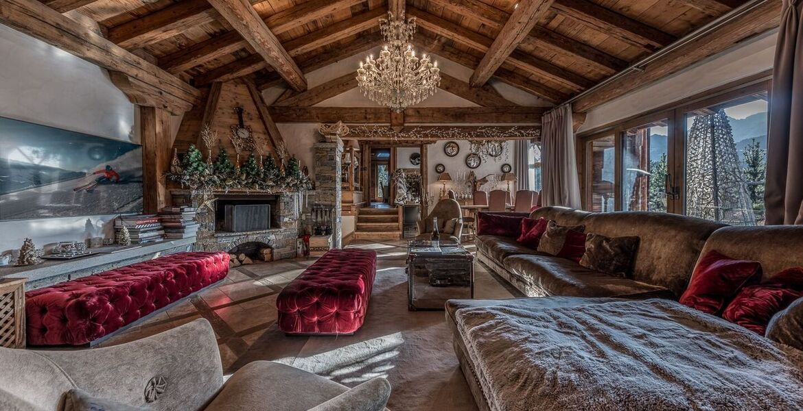 Chalet de lujo en Courchevel 1850 con piscina y sala de cine